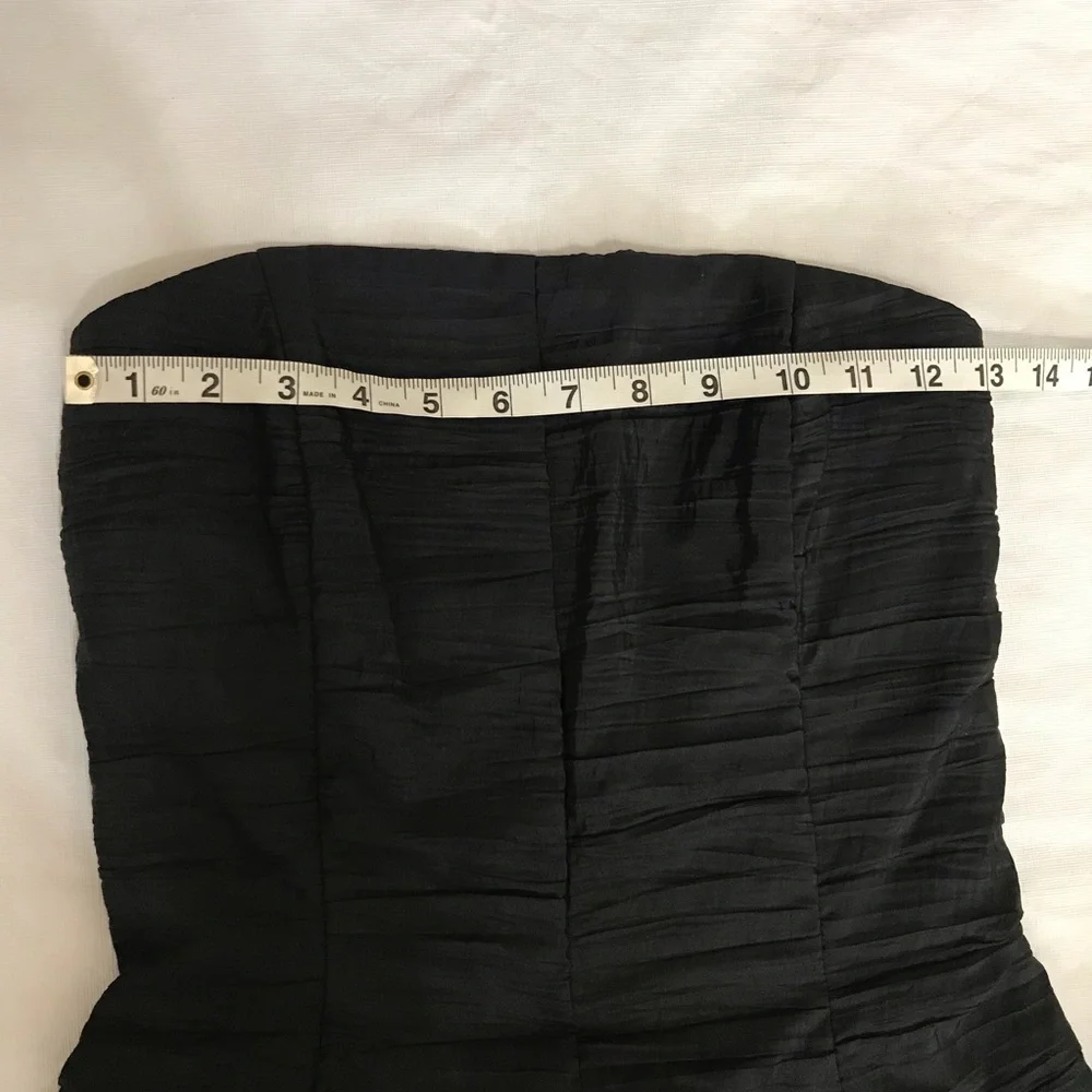 Jessica McClintock Vintage Black Strapless Mini Dress - Picture 14 of 14